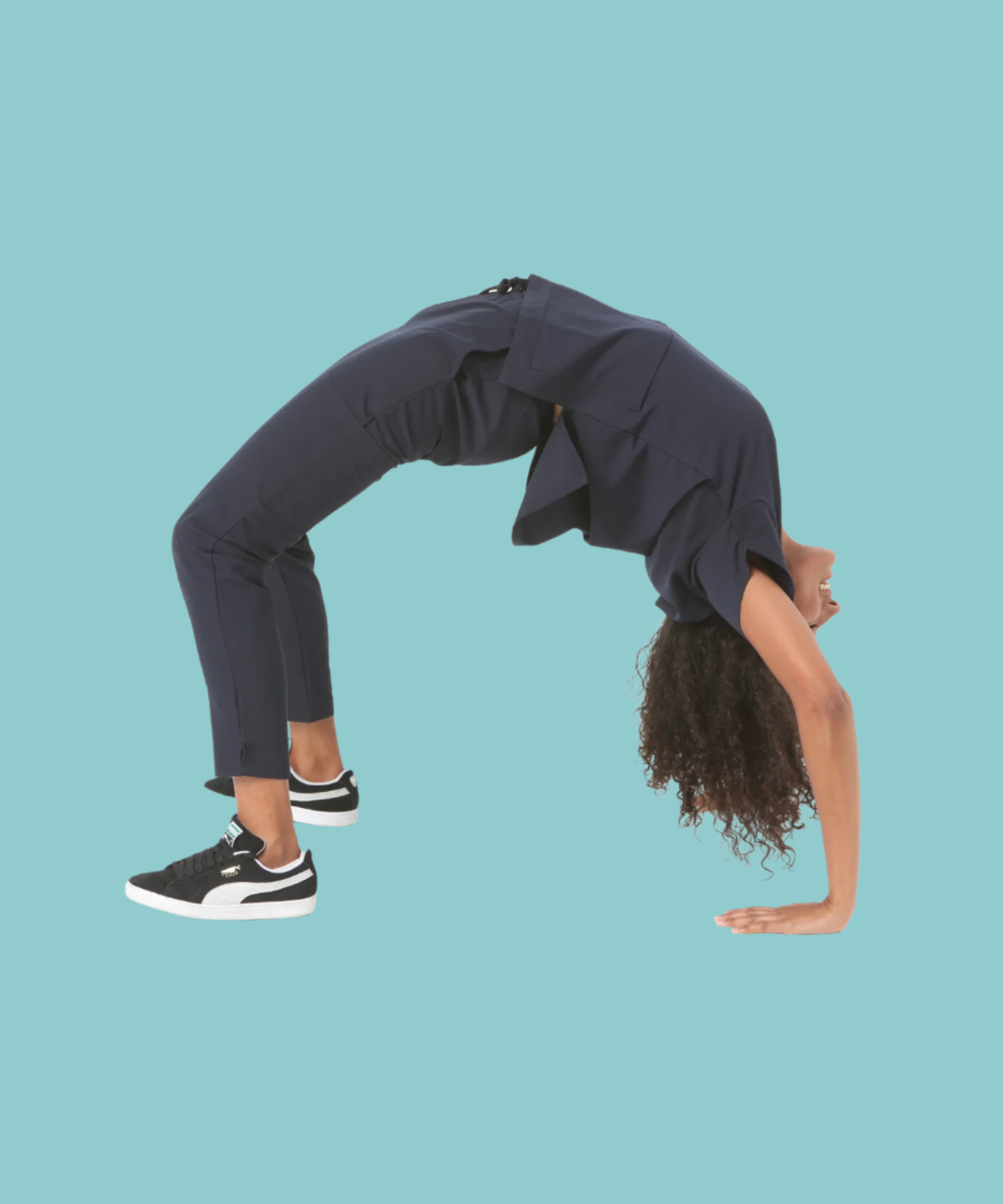 Unisex stretch clinical scrub pant - 505-PS-NVY