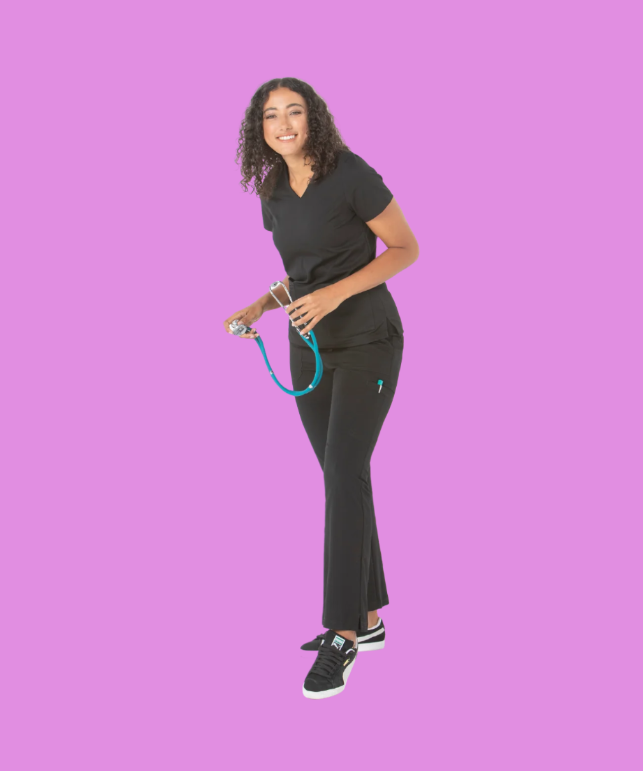 Unisex Stretch Clinical Scrub Pant - 505-PS-BLK