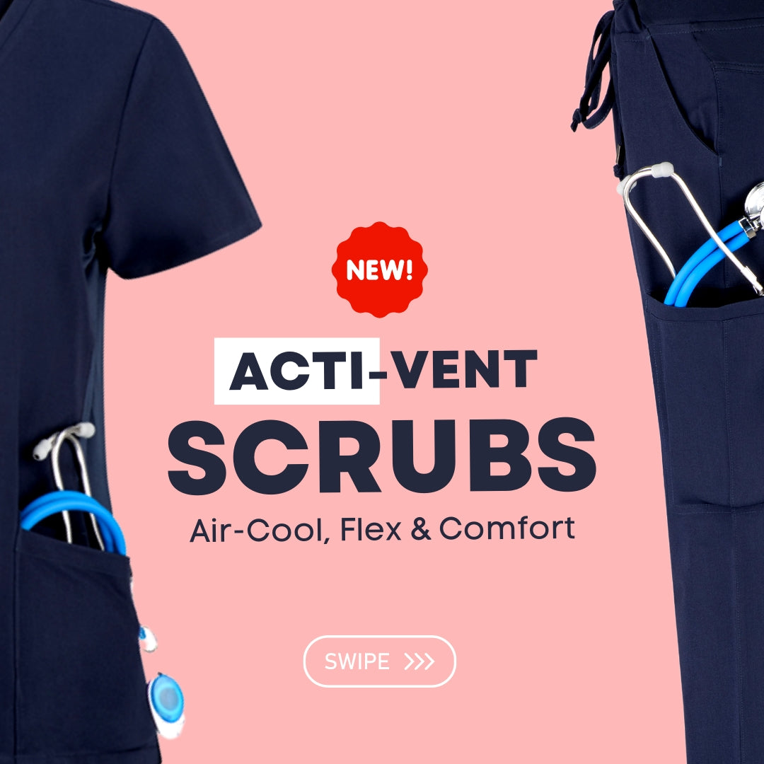 554-PS-NVY Acti-Vent™ Scrub Top
