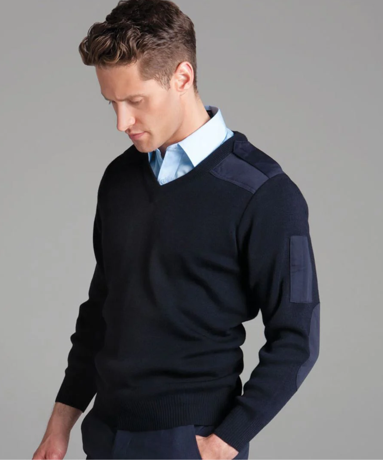 JB's KNITTED EPAULETTE JUMPER