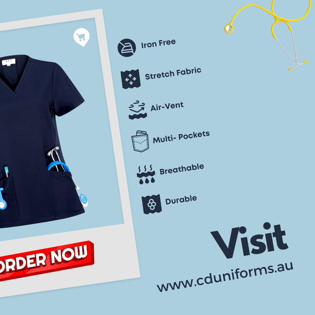 554-PS-NVY Acti-Vent™ Scrub Top