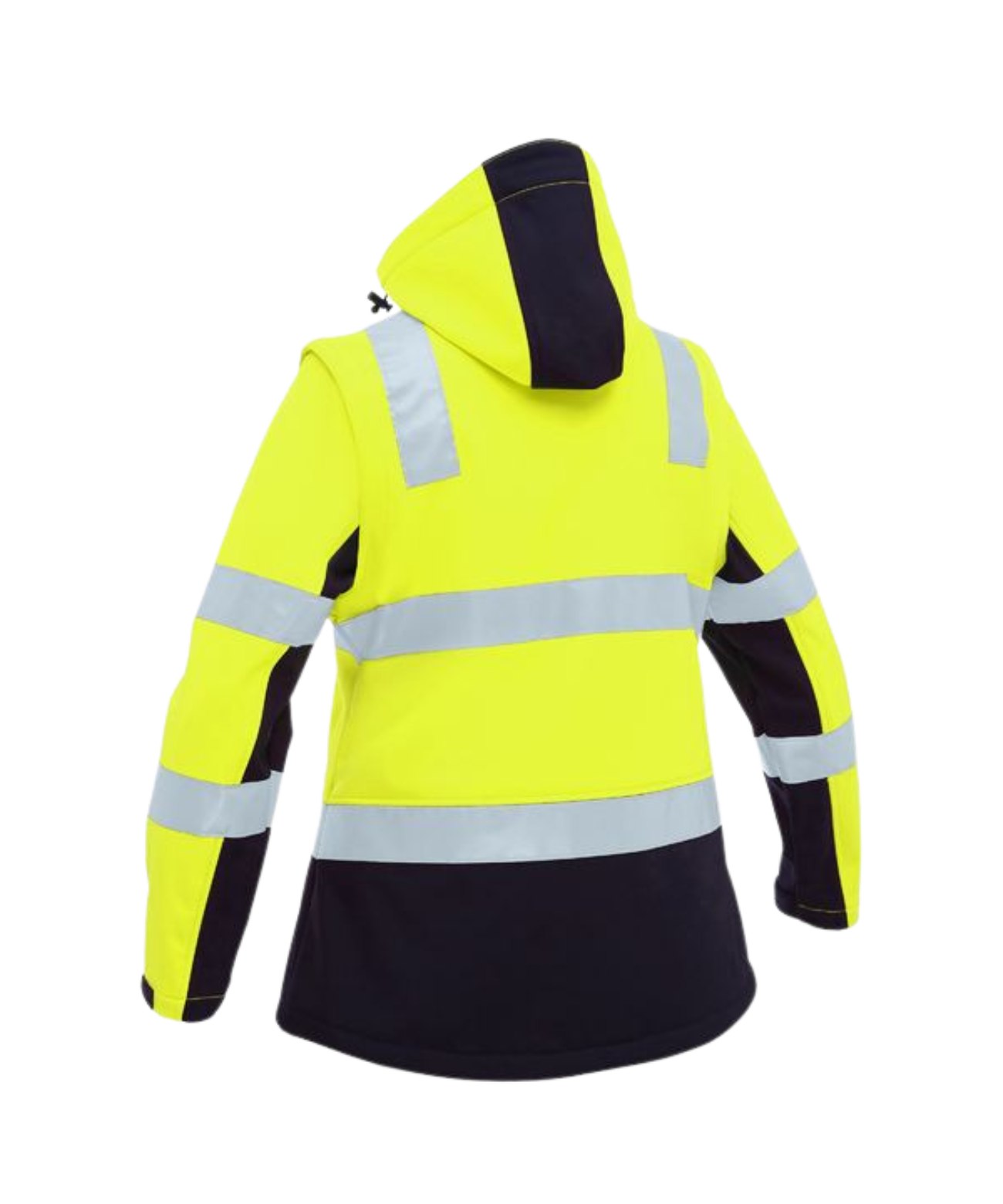 Women's Taped Two Tone Hi Vis 3 in 1 Soft Shell Jacket