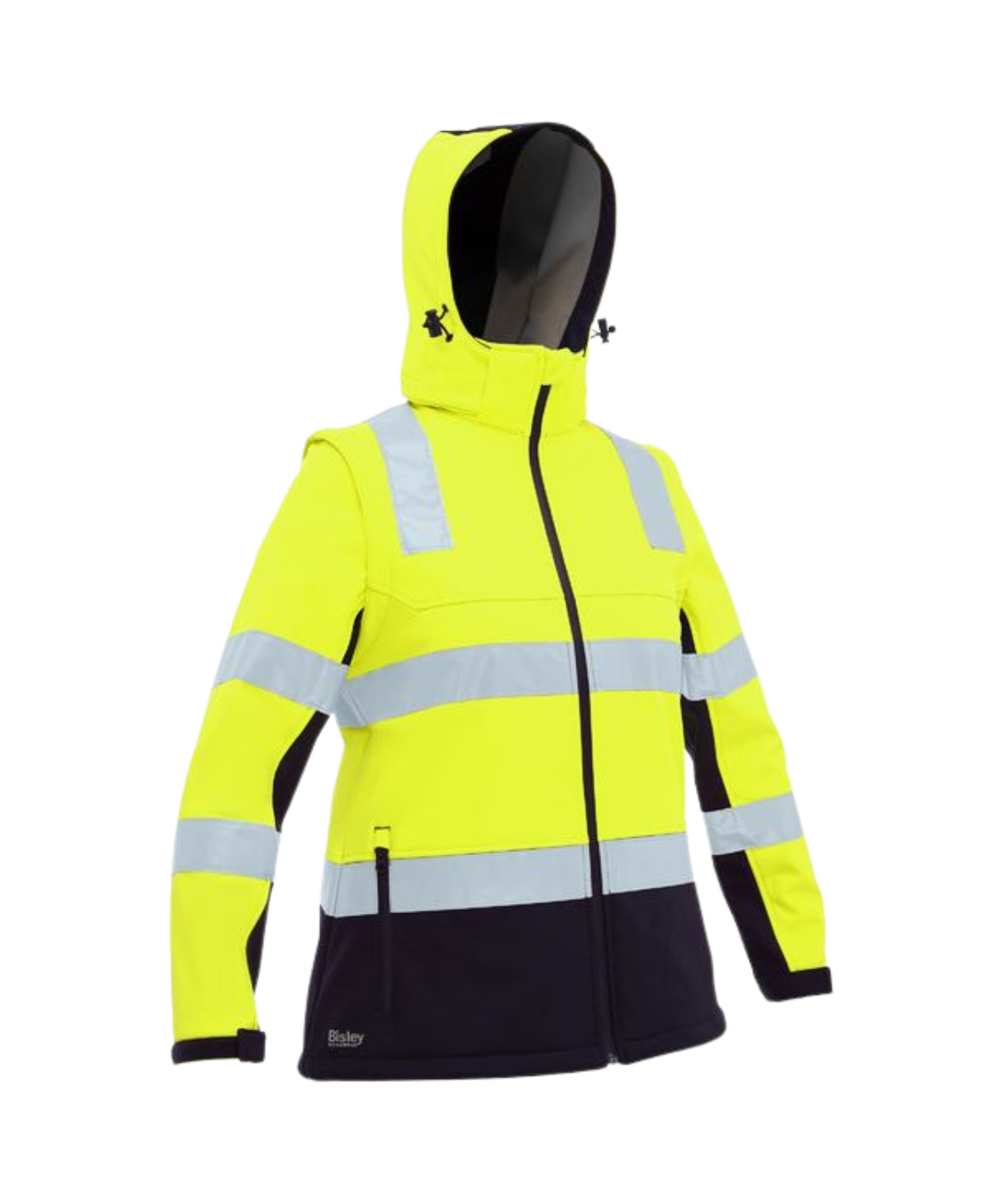 Women's Taped Two Tone Hi Vis 3 in 1 Soft Shell Jacket