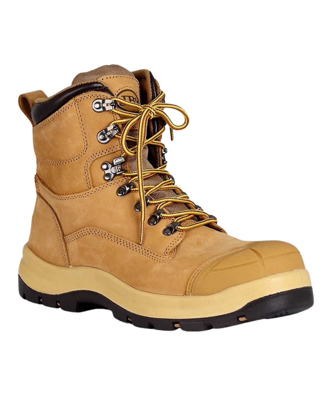 Leather side zip steel capped boot