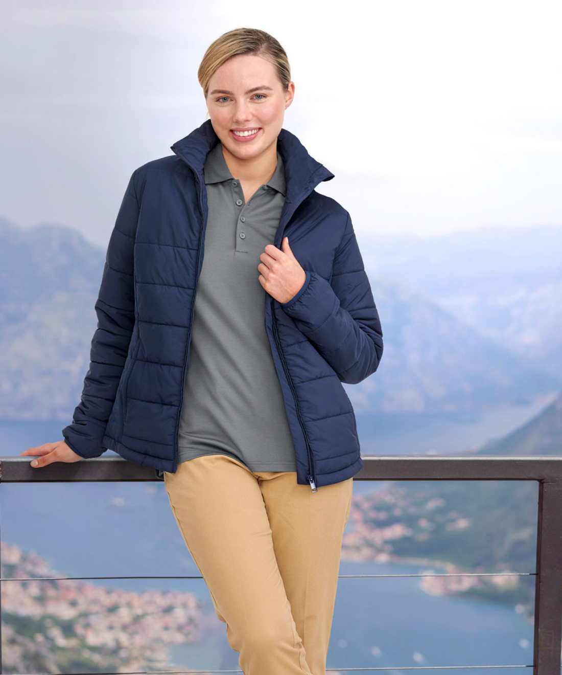 LADIES SUSTAINABLE INSULATED PUFFER JACKET