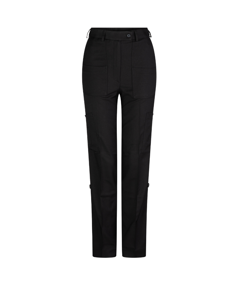 172K-ME-BLK Multipocket flex waist keyloop pant