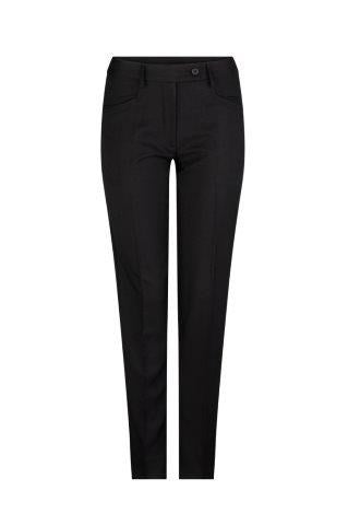 174K-WT-BLK Skinny leg low rise key loop pant
