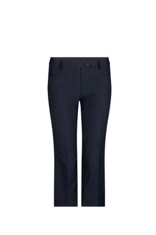 176K-MG-NVY 3/4 skinny leg low rise capri keyloop pant