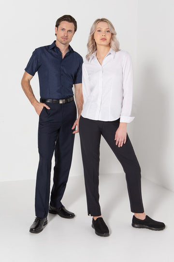 297L-FL-P80 L/sleeve ladies fold back cuff shirt