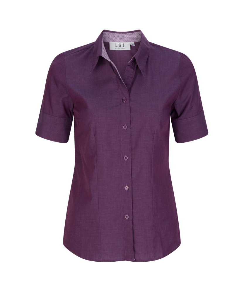 200-EE-PLU 1/2 sleeve semi fitted shirt