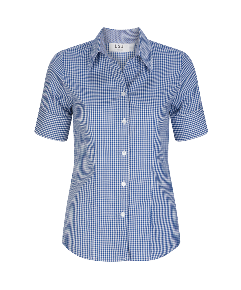 200-GI-BLU 1/2 Sleeve Semi fitted shirt