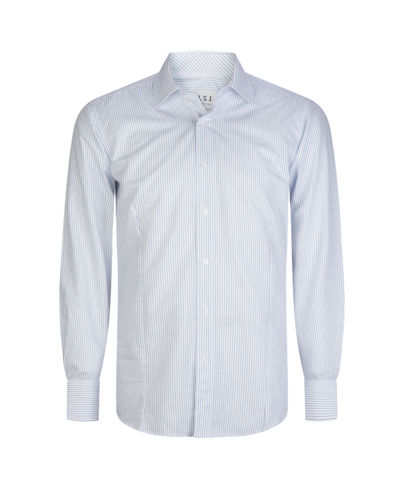 2010L-BK-BLU L/S standard cut shirt