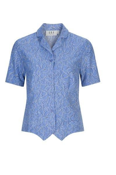 222-BR-P51 S/S revere collar fitted shirt