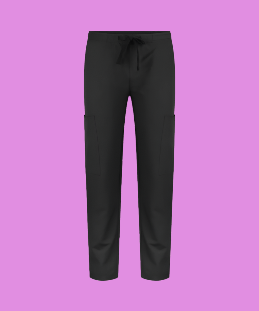 Unisex Stretch Clinical Scrub Pant - 505-PS-BLK