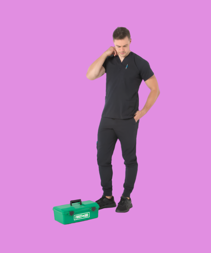 Unisex Stretch Clinical Scrub Pant - 505-PS-BLK