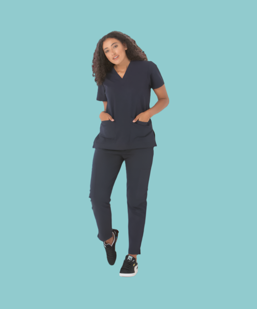 Unisex stretch clinical scrub pant - 505-PS-NVY