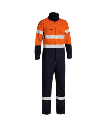 TENCATE TECASAFE PLUS TAPED 2 TONE HI VIS ENGINEERED FR VENTED COVERALL