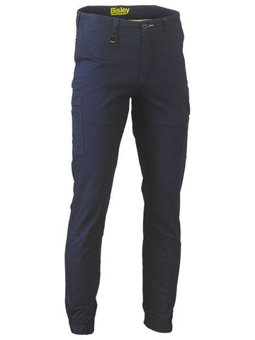 Men's Workwear Stretch Cotton Drill Cargo Cuffed Pants