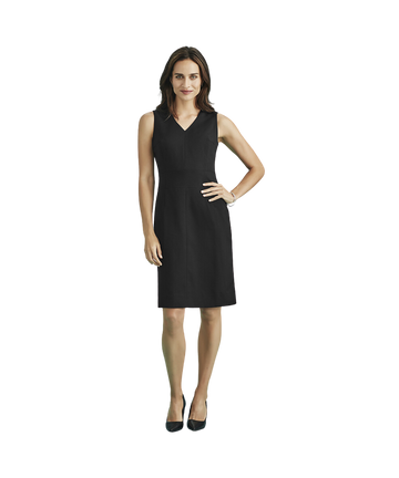 Womens Cool Stretch Sleeveless V-Neck Dress