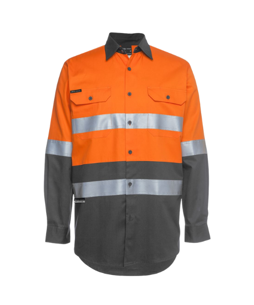 JB's HI VIS L/S (D+N) 150G  WORK SHIRT