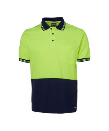 JB's HI VIS S/S COTTON BACK POLO
