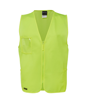 JB's HI VIS ZIP SAFETY VEST