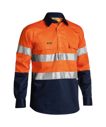 Men's LS drill shirt with tape