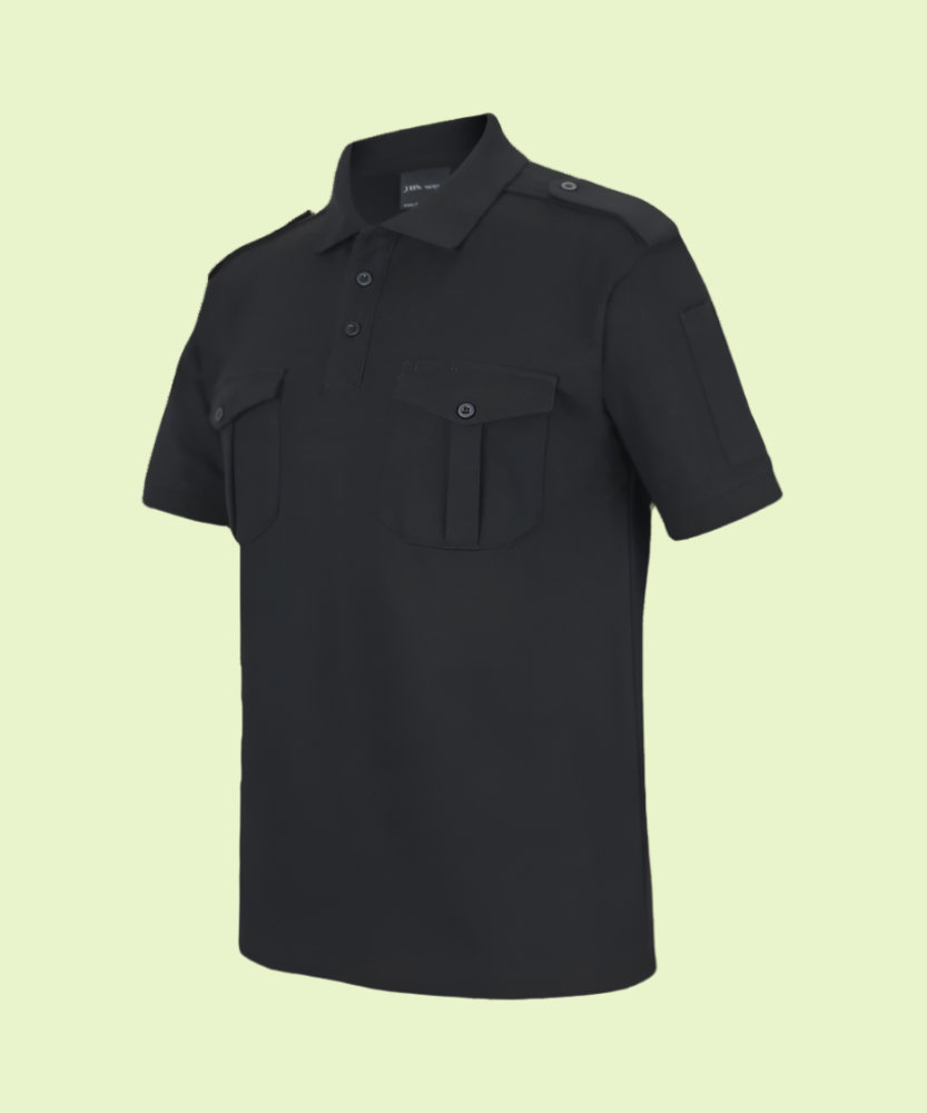 S/S Epaulette Polo