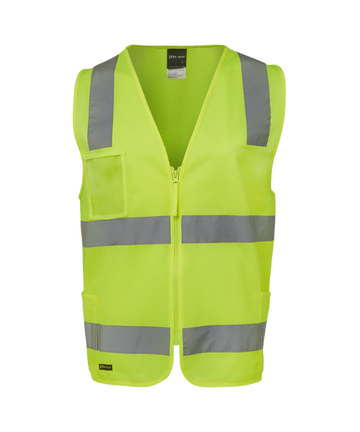 JB's HI VIS (D+N) ZIP SAFETY VEST