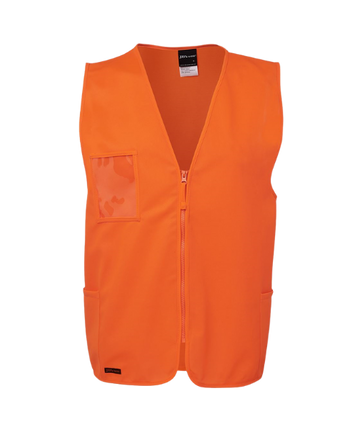 JB's HI VIS ZIP SAFETY VEST