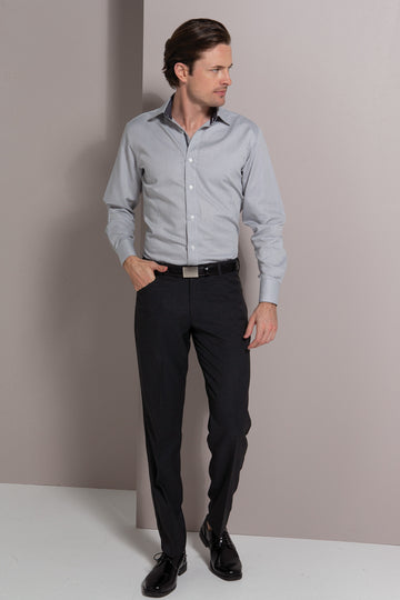 1022-WT-CHA Men's flat front pant