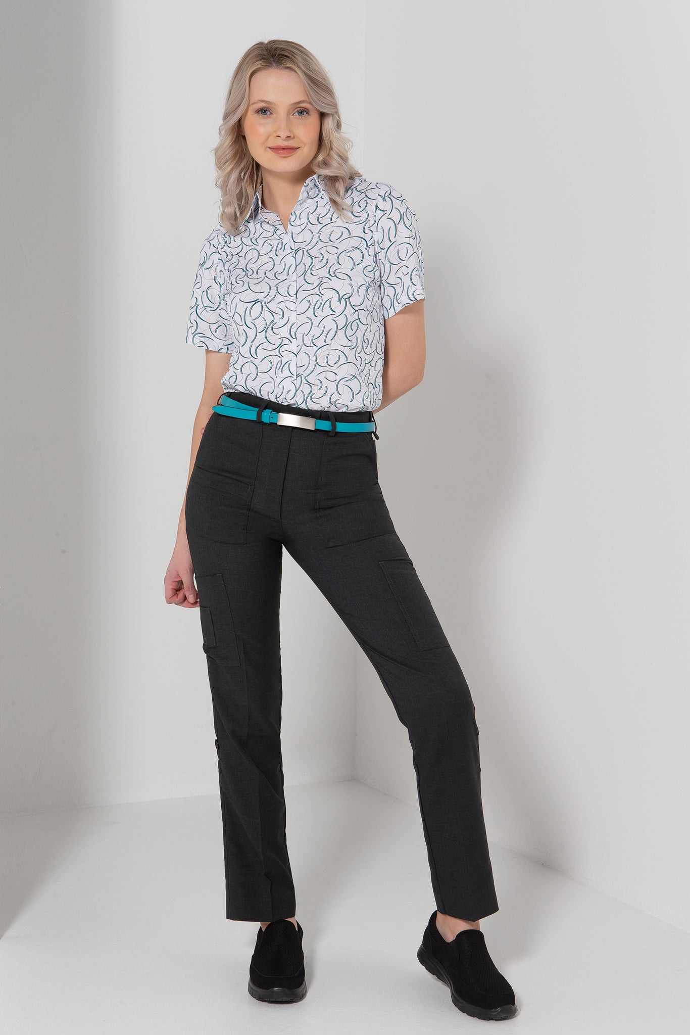 172K-ME-CHA  flex waist keyloop pant