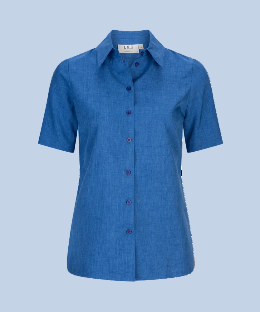 Women's easy fit action pleat S/S shirt