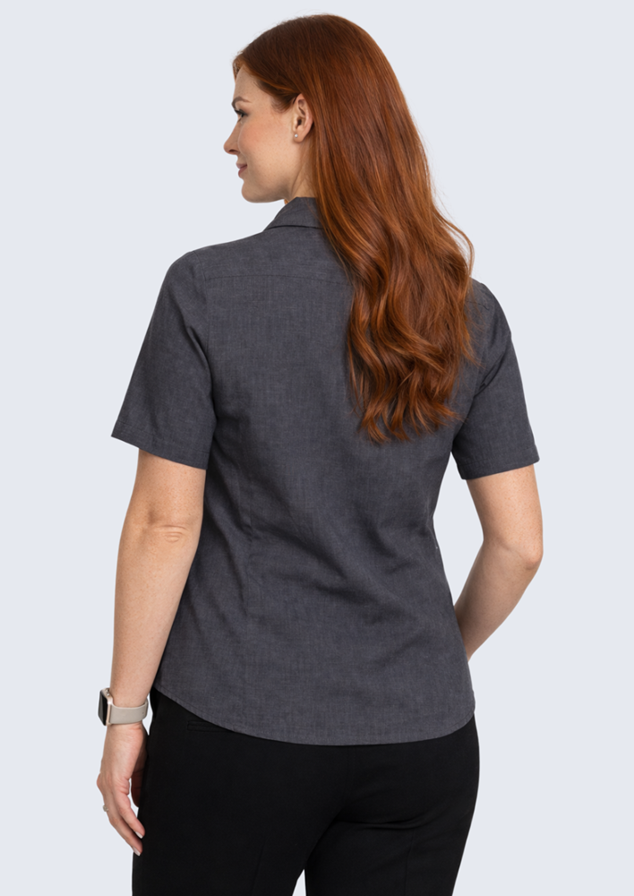Women's easy fit action pleat S/S shirt