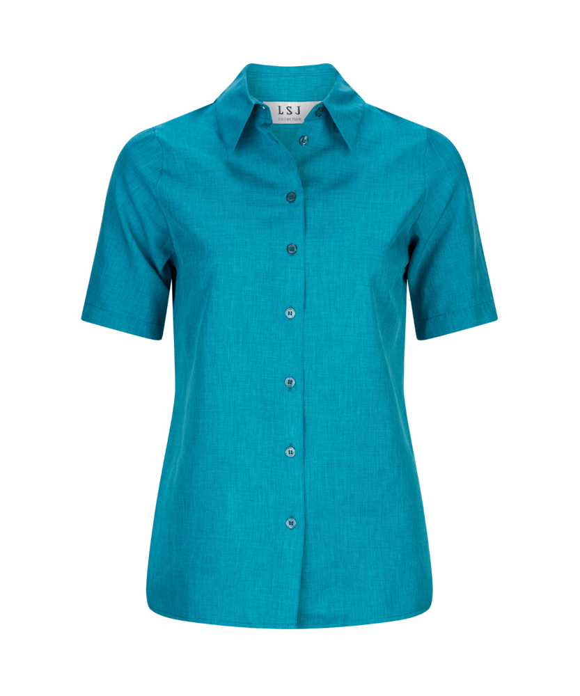 Women's easy fit action pleat S/S shirt