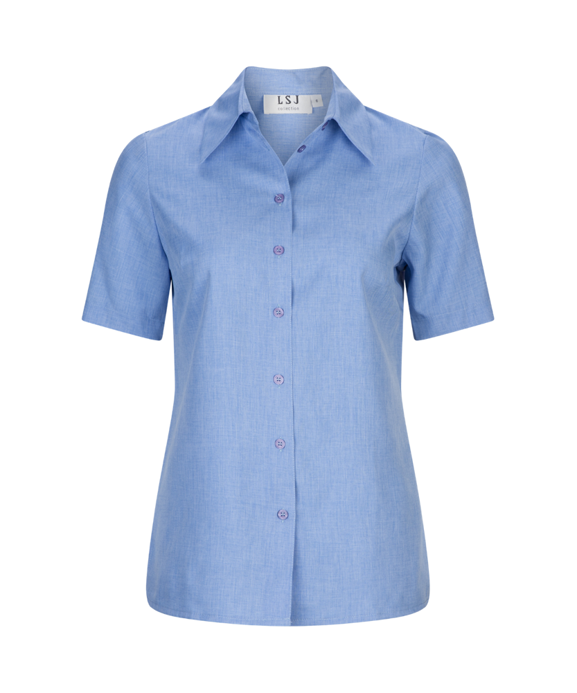 Women's easy fit action pleat S/S shirt