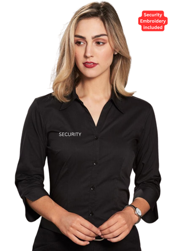 Ladies' Security 3/4 sleeve teflon shirt