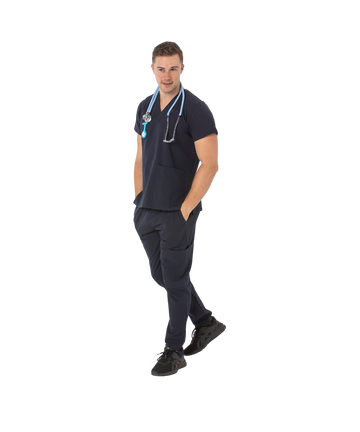 Unisex stretch clinical scrub pant - 505-PS-NVY