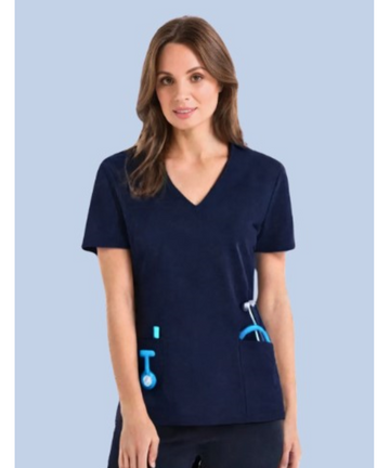 554-PS-NVY Acti-Vent™ Scrub Top