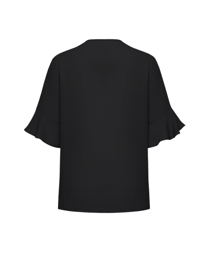 Womens Aria Fluted Sleeve Blouse