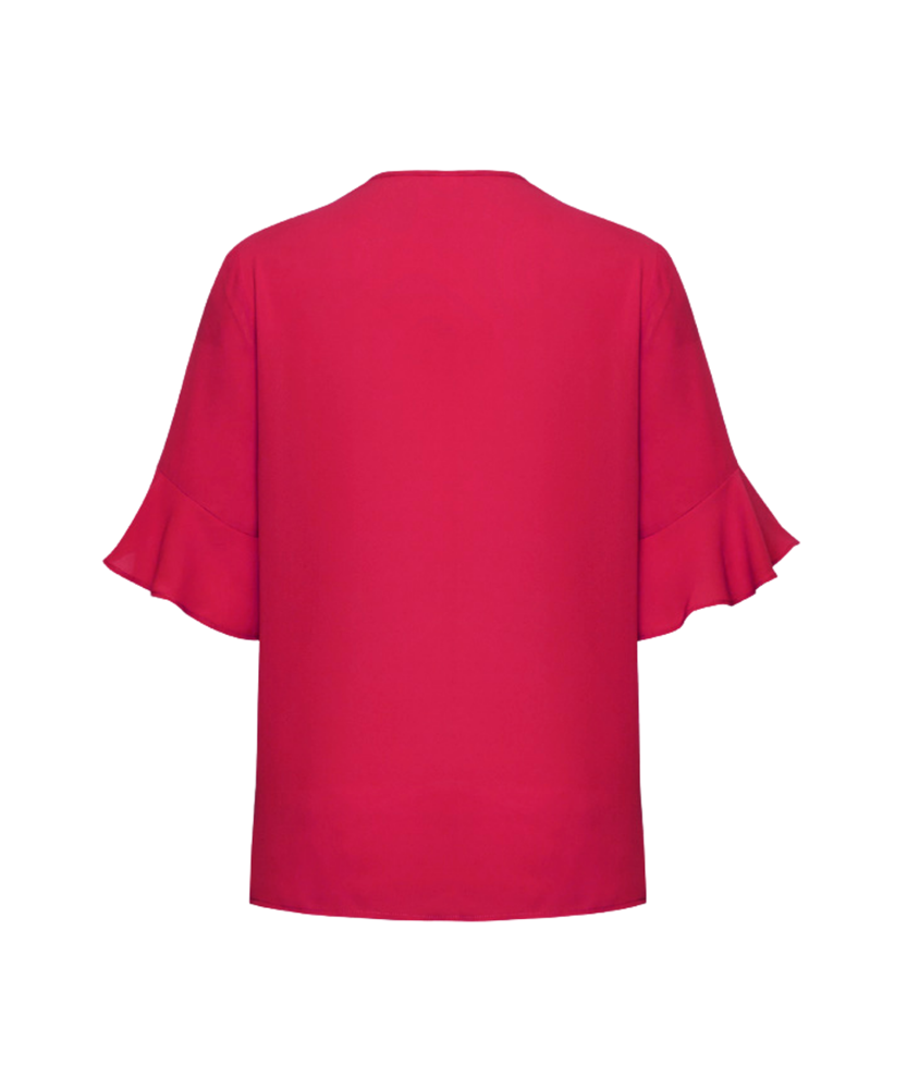 Womens Aria Fluted Sleeve Blouse