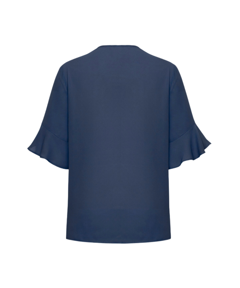Womens Aria Fluted Sleeve Blouse
