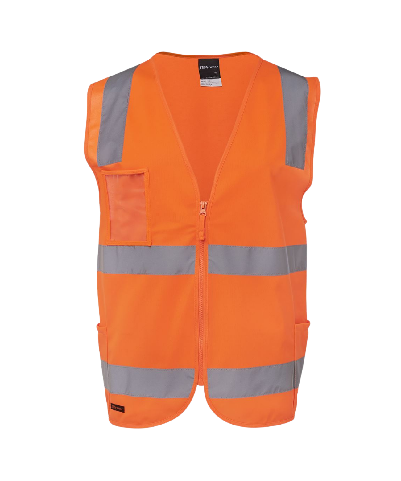 JB's HI VIS (D+N) ZIP SAFETY VEST