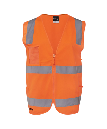 JB's HI VIS (D+N) ZIP SAFETY VEST