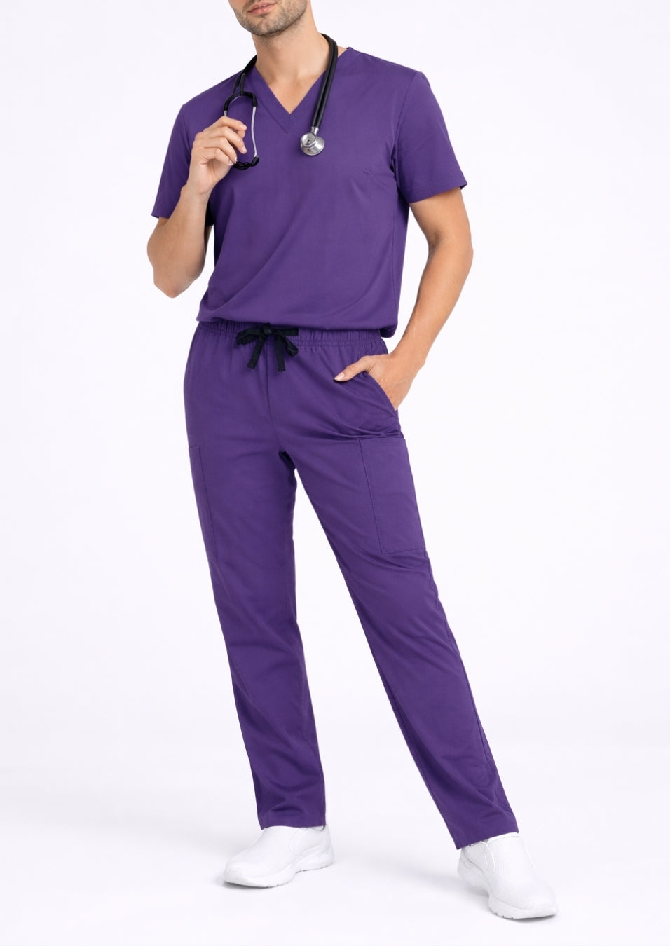 Unisex Stretch Clinical Scrub Pant - 505-PRS-PUR