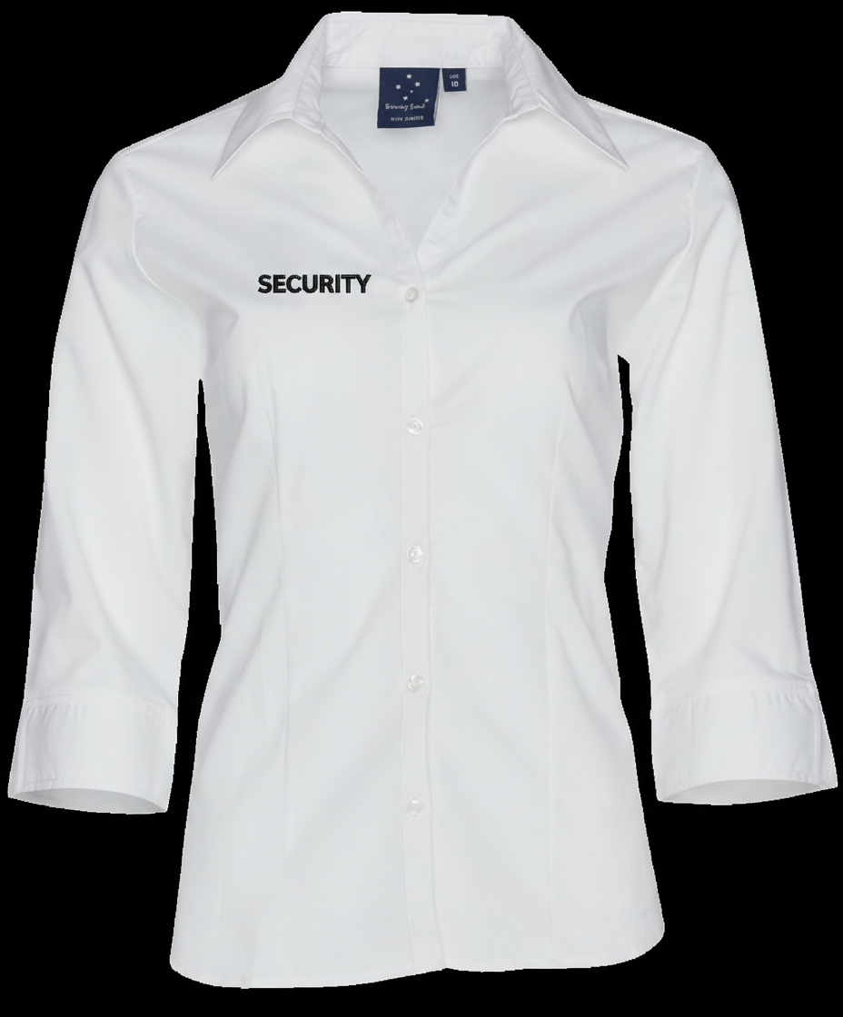 Ladies' Security 3/4 sleeve teflon shirt