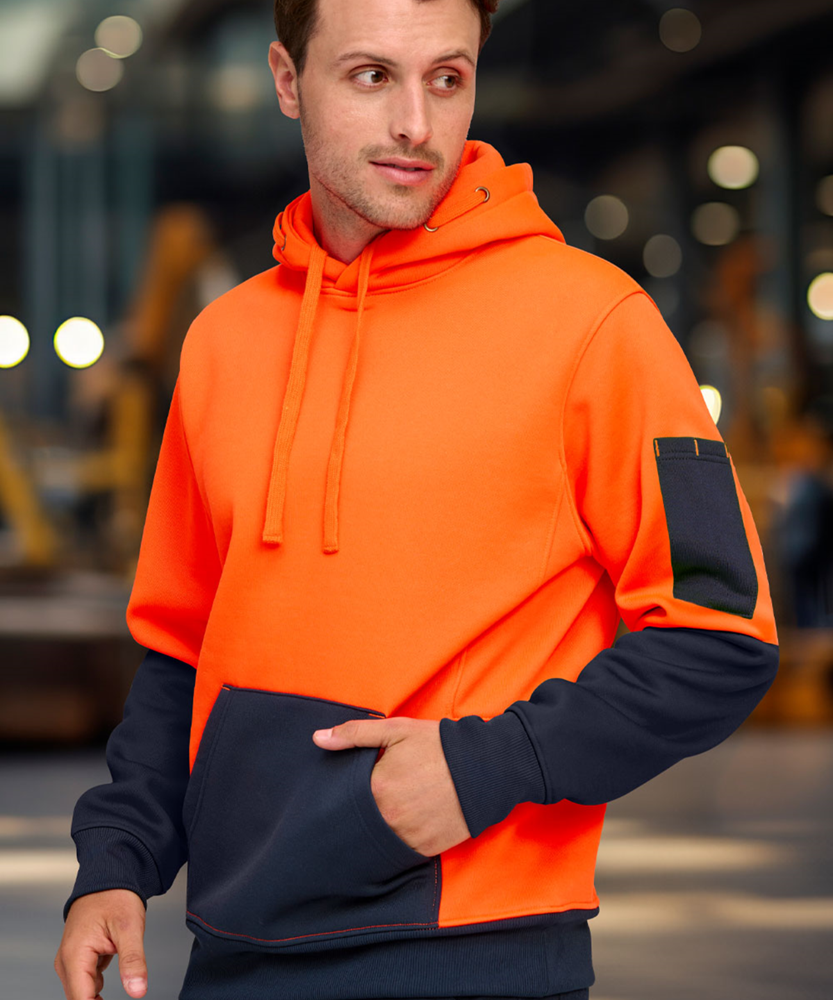 Hi Vis Two Tone Water Resistant Fleece Hoodie