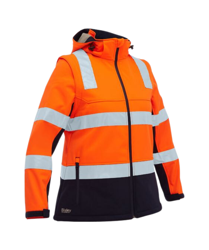 Women's Taped Two Tone Hi Vis 3 in 1 Soft Shell Jacket