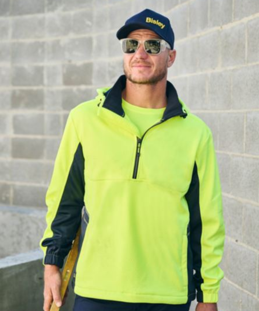 Unisex Hi Vis Liquid Repellent Fleece Hoodies