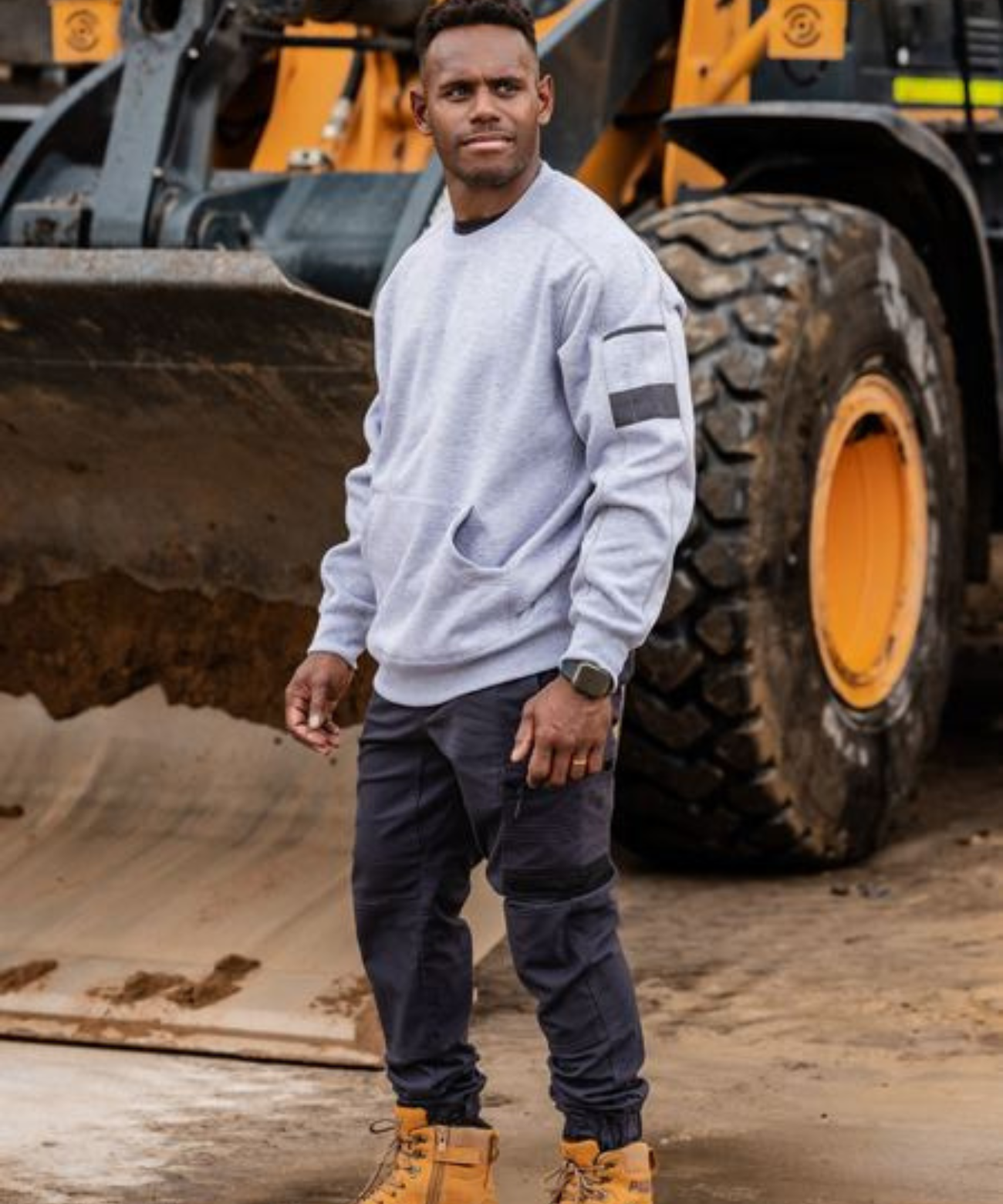 Men's Work Fleece Crew Neck Jumper